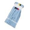 MICROFIBRE FAN MOP HEAD - BLUE (With colour coded tags)